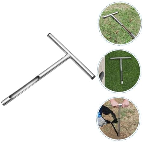 Handle Soil Sampler Probe Durable Stainless Steel Soil Sampling Tool for Gardening and Lawn Maintenance Easy to Clean Skid Design - Image 7