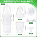 12Pack 2.5" Self Watering Seed Starter Pots for Plant Propagation Cuttings - Image 6