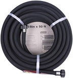 Taisia 5/8" Soaker Hose 50 ft Round Rubber Garden Soaker Hoses, Heavy Duty Drip Hose for Watering Irrigation, Water Seeper Soaker Hoses for Garden, Lawn and Plants - Image 3