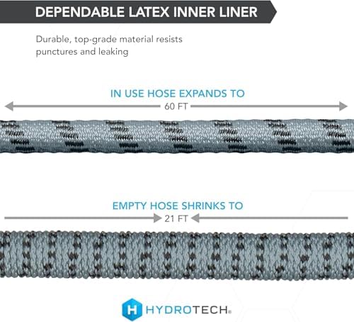 HydroTech 60 ft Auto Care Expandable Burst-Proof Hose, 5/8 in Diameter - Image 3