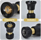 Firefighter Style Water Hose Nozzle, 40l Min Black Plastic Zinc Alloy - Image 6