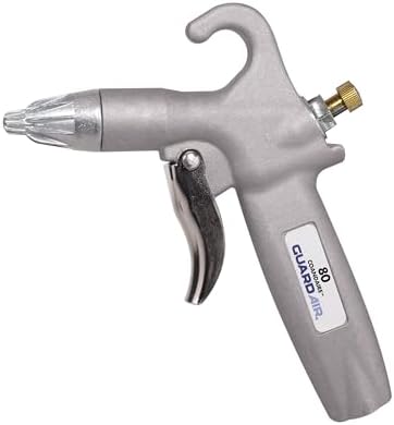 Guardair 80 Whisper Jet Safety Air Gun with Volume Control, Pistol Style Grip, Ideal for Cleaning Bench Tops and Work Stations, Gray by Guardair