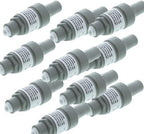 Neo-Pure Pressure Regulator, 1/4" Tube OD, 4 Port Automatic Shut Off Valve, ASV-204 (10, 1/4" Tube OD-40 PSI) by neo