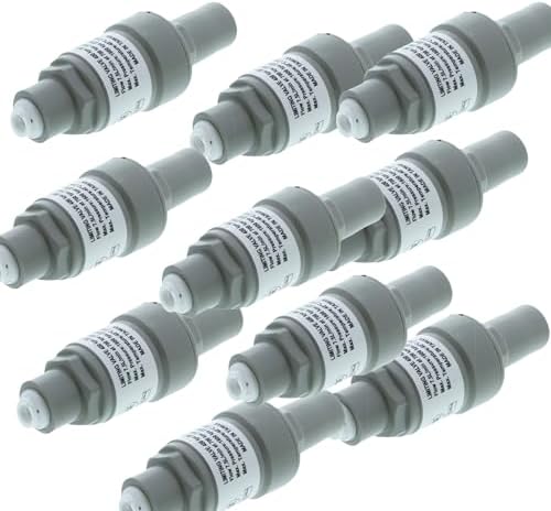 Neo-Pure Pressure Regulator, 1/4" Tube OD, 4 Port Automatic Shut Off Valve, ASV-204 (10, 1/4" Tube OD - 80 PSI) by neo