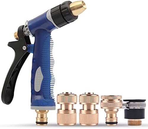 Garden Hose Nozzle, Heavy Duty Metal Spray Nozzle High Pressure Water Nozzle, Garden Hose Spray Nozzle for Watering Garden, Washing Cars by Unknown