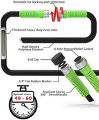 Flat Soaker Hose 50FT for Garden, Upgrade Drip Irrigation Hose with Anodized Metal Ends and Heavy Duty Double-Layer, Leakproof & Flexible Water Saving 80% Hose for Lawn, Beds, Vegetable - Image 5