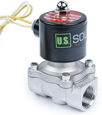 U.S. Solid Smart WiFi Solenoid Valve, 3/4 in Stainless Steel, AC 110 V, App-Controlled, Normally Closed, FKM Seal, 7.6 Cv, Manual Switch, Schedule and Loop Timer - Image 3