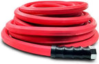 5/8 Inch x 100 Foot Heavy-Duty Rubber Water Hose, Flexible Garden and Farm Hose with Brass GHT Fittings, Polyester Braided Reinforcement, 500 PSI Working Pressure - Image 2