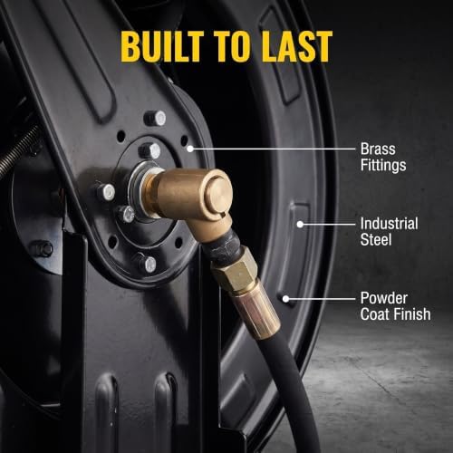 Retractable Pressure Washer Hose Reel, 50FT x 3/8" - Image 6