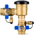 3/4 Inch Backflow Preventer, Brass Pressure Vacuum Breaker Assembly, 400 PSI Sprinkler Backflow Valve for Lawn Irrigation, Garden Water Lines and Outdoor Anti-Siphon Protection by YEE
