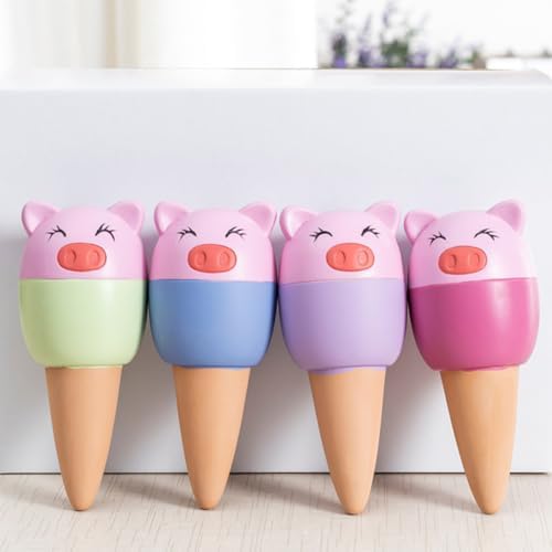 LIFKOME 4pcs Terracotta Self Watering Spikes with Pig Shape Design for Plants, Drip Irrigation Water Globes Providing Optimal Moisture Levels, Watering Tool for Indoor and Outdoor - Image 7