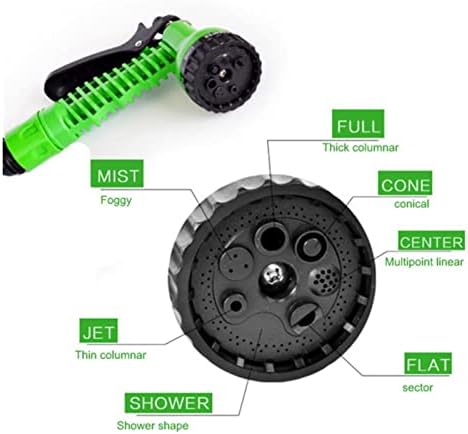 Garden Hose Pipe Spray Gun- Water Spray Gun Soft Grip Handle Multi Pattern Water Sprayer Watering Irrigation Garden Accessories (Color : Red) - Image 6