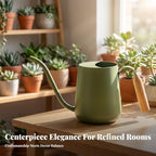Comfortable Long-Spout Watering Can, Matte Black - Image 3