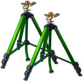 LIULO TOOL Impact Sprinkler on Tripod Base, 2 Pack Tripod Sprinklers with Head, 360 Degree Large Area Irrigation with Extension Legs Flip Locks, Heavy Duty 3/4" Connector for Lawn Yard Garden by LIULOTOOL