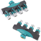 1-2-4 Way Heavy Duty Garden Hose Splitter Faucet Splitter, Outdoor Faucet Splitter Adapter for Water Hose, Water Spigot Splitter(Y USA) - Image 4
