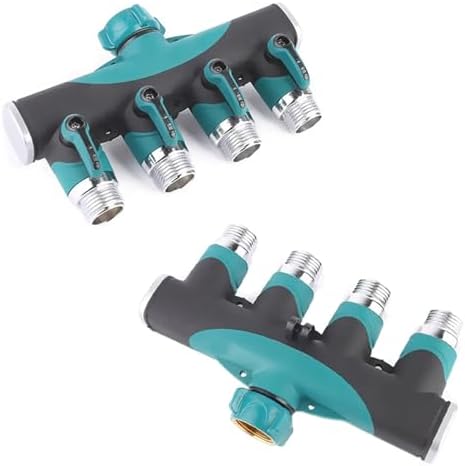 1-2-4 Way Heavy Duty Garden Hose Splitter Faucet Splitter, Outdoor Faucet Splitter Adapter for Water Hose, Water Spigot Splitter(Y USA) - Image 4