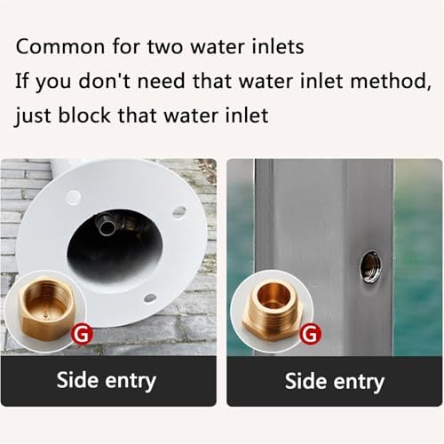 Outdoor Faucet Water Column, Freestanding Garden Hose Holder Brass Faucet, Freeze Crack Garden Vertical Water Column, Yard Hydrant Water Feature Fountain Suitable For Car Washing,6points(25mm) - Image 6