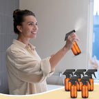 Fumete 20 Pcs 4 oz Glass Spray Bottles Empty Sprayer Containers,Amber - Image 5
