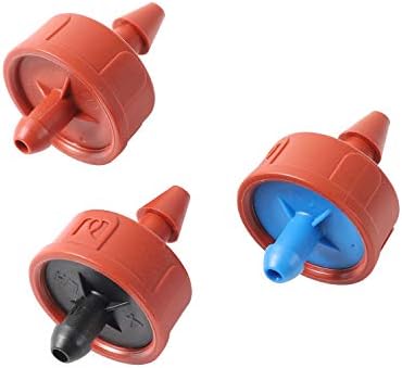 Garden Lawn Sprinkler Irrigation System Pressure Compensate Emitter Garden Drip Compensation Regulator Greenhouse Agriculture Steady Flow Watering Dripper 2L 4L 8L 50Pcs (Color : 2L/H) by Lrjskwzc