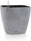 Dexceder 18x17 Self Watering Planter with Wheels (Stone Matte) by Dexceder
