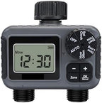 1pc 2-Zone Sprinkler Timer Programmable Garden Hose Timer Water-Saving Irrigation Controller for Lawn Yard Drip Systems IPX5(G Thread) by Unknown