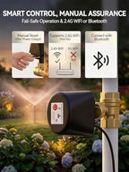 Smart Wifi Water Valve, Motorized Ball Valve, App Comtrol, Brass - Image 3