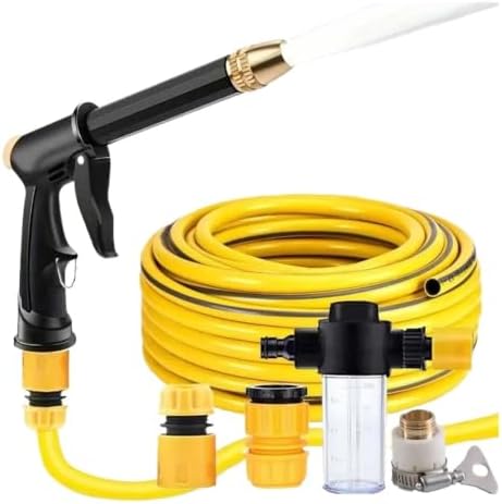 10M High Pressure Water Gun Household Wash Black Adjustable Nozzle Watering Pipe for Plant by Unknown