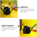 ARTIBETTER Metal Watering Can with Long Spout 500Ml for Indoor Plants Stainless Steel Watering Pot in Black with Extended Spout - Image 3
