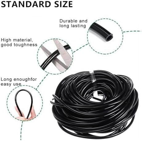 Garden supplies 4/7mm Hose Garden Watering 1/4" PVC Hose Micro Drip Irrigation Pipe Tubing Lawn Balcony Plants Flower Greenhouse Pipe Irrigation supplies(10M) - Image 4