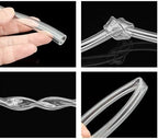 1m PVC Soft Hose, Water Pump Tube Odorless Plastic Transparent Hoses(19x24mm) - Image 3