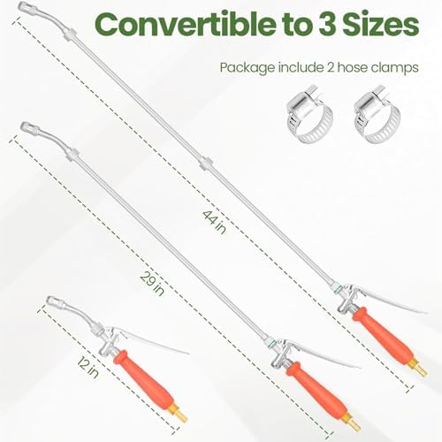 Professional 29 Inch Metal Garden Sprayed Nozzle Flexible Design for Car Washing Roof Hard to Reach Area Adjustable Length Hose Nozzle - Image 3