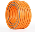 PVC Water Pipe, 1/2" 12mm Garden Hose Pipe Reel Explosion-Proof, 3 Layer Plastic Rubber Tube Irrigation Watering with Connectors Set (Color : Orange, Size : 60m) by Unknown