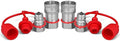 3/8" Ag ISO 5675 Pioneer Hydraulic Quick Connect Couplers with Dust Caps by Unknown