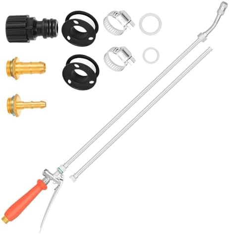 Professional 29 Inch Metal Garden Sprayed Nozzle Flexible Design for Car Washing Roof Hard to Reach Area Adjustable Length Hose Nozzle by Unknown