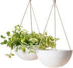 LA Jolie Muse Hanging Planter Baskets for Indoor Plant, Set of 2, 9.84 Inch by LaJol%C3%ADeMuse