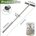 36" Soil Sample Probe Stainless Steel T-Style Handle Sampling Soil Probe - Image 2