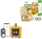 RAINPOINT 2 Zone Sprinkler Timer with 2 Pack 3/4" GHT 90 Degree Hose Elbow by RainPoint