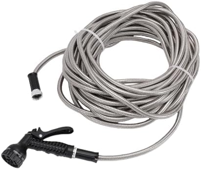 Zerodis Other Watering Irrigation Supplies Flexible Water Pipe High Pressure Sprayer Nozzle Set Heavy Duty Yard Watering Hoses Chew Outdoor Water Pipes Strong Metal - Image 2