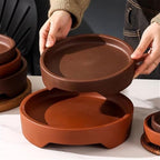 Plant Trays Planter Saucers Watering for Plants, Round Home Ceramic Flower Pot Drip Trays Flower Pots Saucers(Large) - Image 4