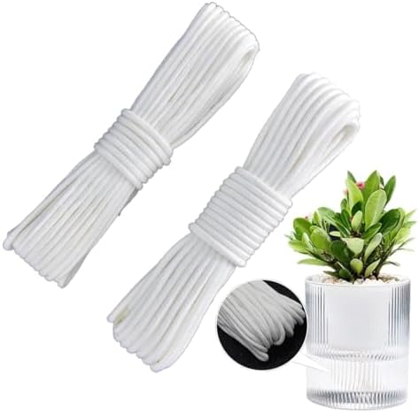 Potted Water Absorbent Polyester Rope Self Watering Wick Cord, for DIY Round Automatic Water Soil Moisturizing Accessories(Length 50m(Dia 4mm)) - Image 6