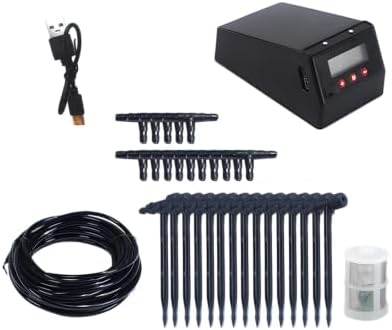 Solar Drip Irrigation Controller Automatic Plant Watering Setup, Powered Root Focused Multi Container Layout for Balcony by Unknown