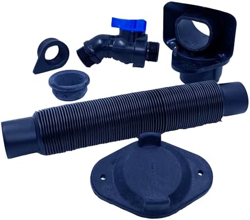 Rain Barrel Downspout Diverter Kits for 2x3, 3x4, 3inch and 4inch Round Downspouts (2x3 Downspout, With Spigot) by Aquabarrel
