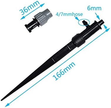 Garden Adjustable Mist Sprayer Nozzle Atomizing Drip Irrigation Head 5PCS - Image 3