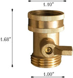 Brass Garden Hose Shut Off Valve, Heavy Duty 3/4 Inch Solid with 4 Extra Rubber Washers(4 PCS (EU Standard)) - Image 4