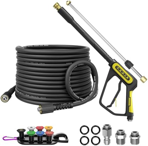 POHIR 5000PSI Pressure Washer Gun and 50ft Hose 4000psi by POHIR