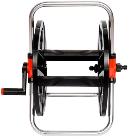 Hose Reel, 35 Meter Water Pipe Storage Rack Holder Freestanding Hose Winding Reel Cart for Outside Garden Patio Car Washing Watering - Image 7
