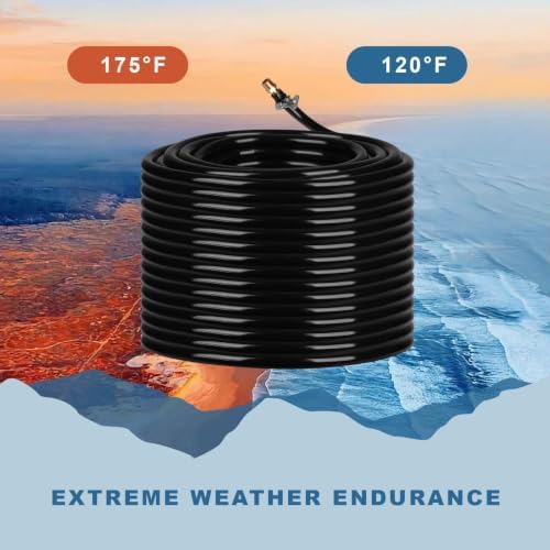 3/8 Inch Self Sinking Aeration Hose, 100 Feet Weighted Pond Aerator Hose Kit 8 Stainless Steel Hose Clamps and 4 Menders for Pond and Lake Aeration - Image 6