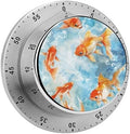 Stainless Steel 60-Minute Mechanical Timer Swim in Water Printed Timer by Unknown