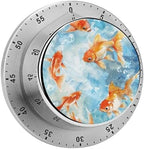 Stainless Steel 60-Minute Mechanical Timer Swim in Water Printed Timer by Unknown