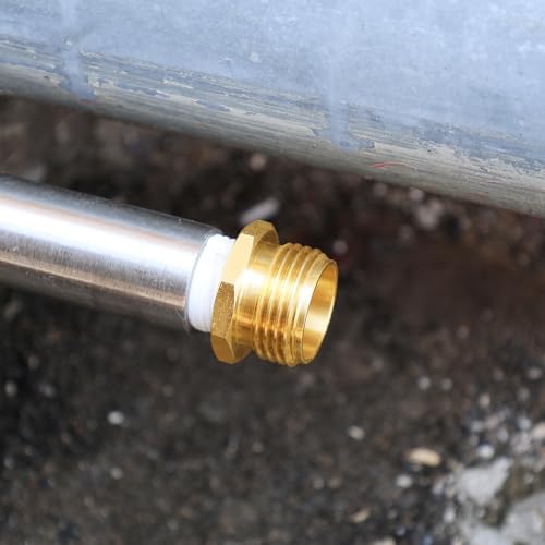 SIGURANTA Garden Hose Connector Adapter,3/4" GHT male and 1/2" NPT male Connectors, Brass Repair Fittings, for female Hose to female Hose (10 Pack) - Image 4